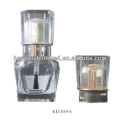 Round Glass Nail Polish Bottle With Golden Inner Cap